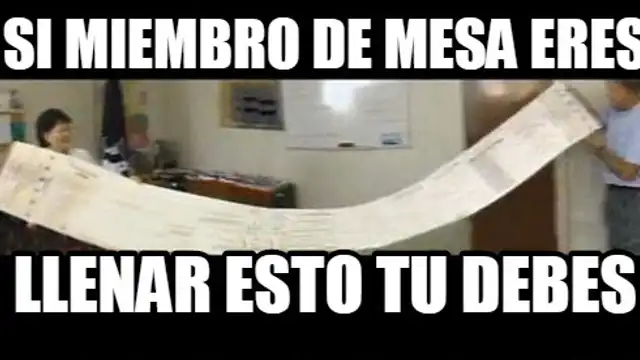 Elecciones 2018: salió la lista de miembros de mesa; memes lo festejan y lo sufren [GALERÍA]