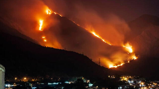 Venezuela: reportan incendio forestal en el cerro El Ávila de Caracas [FOTOS] 