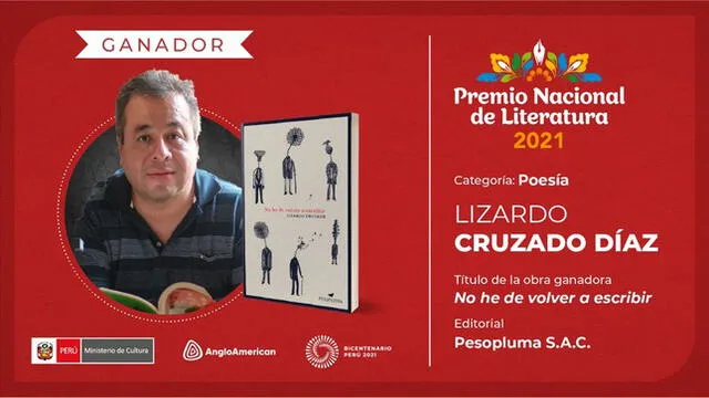 Lizardo Cruzado. Foto: Ministerio de Cultura