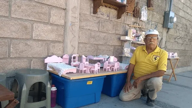 Facebook viral: anciano no lograba vender sus artesanías, difunden su historia y ahora recibe pedidos de otros países [FOTOS]