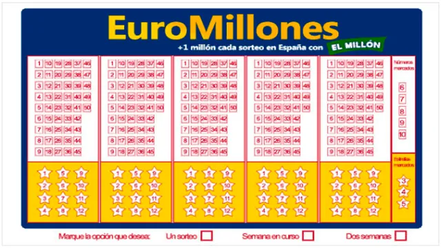 Boleto Euromillones