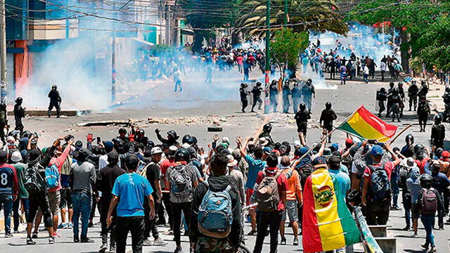 Protestas en Bolivia. Foto: