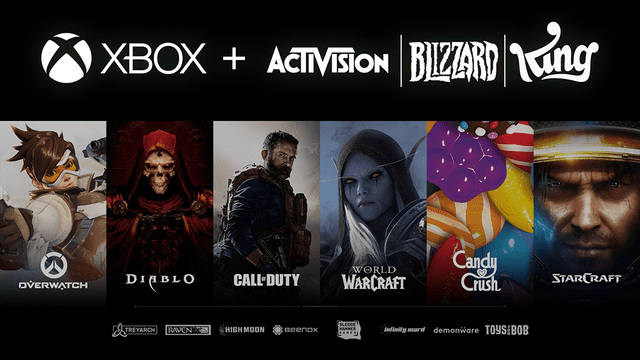 Las franquicias de Activision Blizzard ahora formarán parte de la división de Microsoft Gaming.  Foto: Microsoft