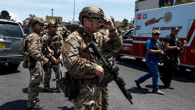 Policía de El Paso reporta "numerosos muertos" tras tiroteo en centro comercial. Foto: AFP