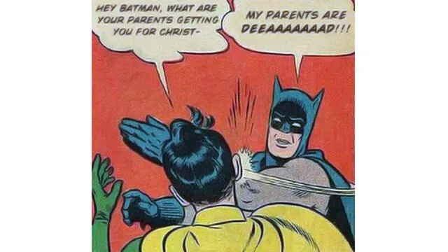 Primera parodia de la viñeta de Batman y Robin. Foto: DC