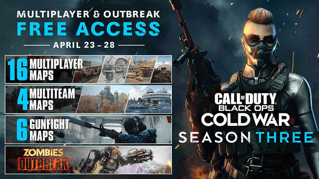 Semana de acceso gratuito a Call of Duty: Black Ops Cold War. Foto: Twitter/@CallofDuty