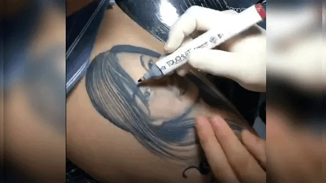 Facebook: Joven se tatúa el rostro de su novia, terminan y el decide cubrirlo de esta manera [VIDEO]
