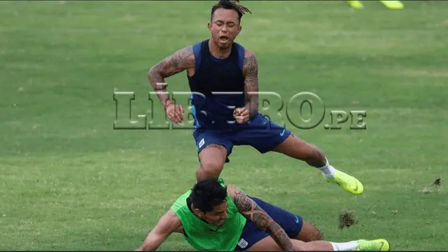 Alianza Lima: Joazhiño Arroé abandonó el entrenamiento tras dura entrada de Duclós [VIDEO]