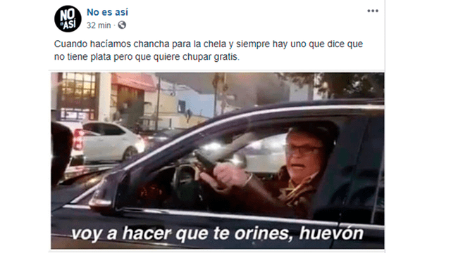 Facebook: usuarios se burlan del polémico conductor Manuel Liendo Razuri [FOTOS]