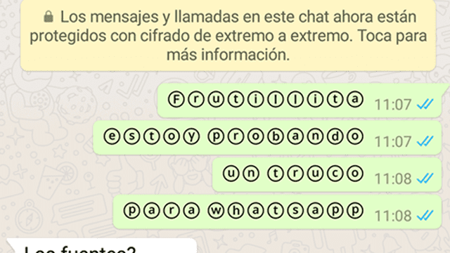 WhatsApp: Así podrás enviar a tus contactos mensajes dentro de una burbuja [FOTOS]