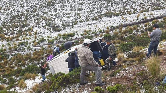 Accidente deja tres heridos en el sector de Imata en Arequipa