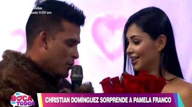 Christian Domínguez asegura amor Pamela Franco