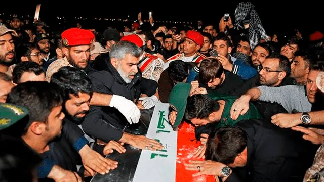 cuerpo del general iraní Qasem Soleimani llegó a su ciudad natal de Kerman