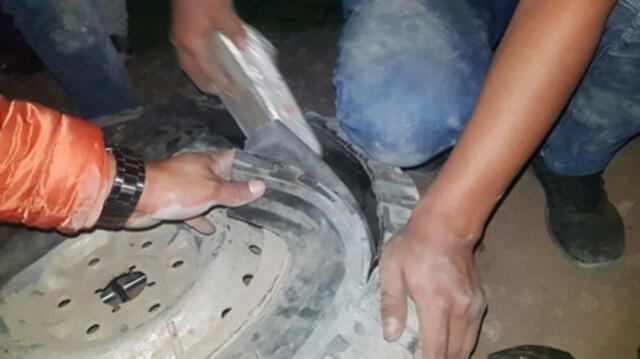 Cusco: Capturan a 3 narcos que transportaban cargamento de cocaína en neumáticos