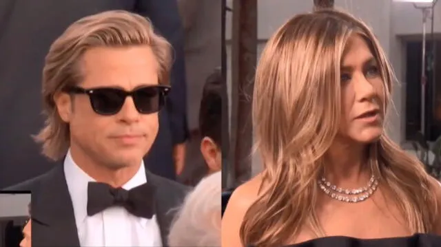 Brad Pitt y Jennifer Aniston en los Golden Globes 2020