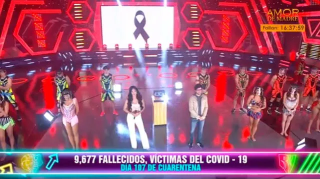 Esto es guerra dedica minuto de silencio a las víctimas de la COVID-19. Foto: captura