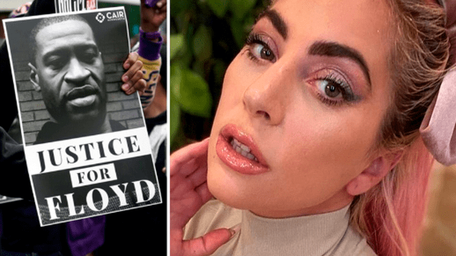 Lady Gaga asegura que Estados Unidos es racista tras el asesinato de George Floyd a manos de un policía blanco.
