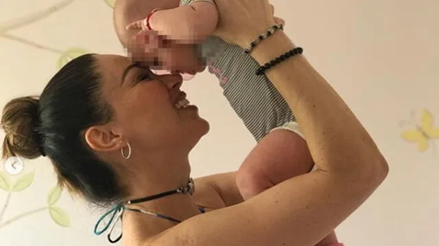 Melissa Loza comenta que tuvo que cortar la lactancia por infección que sufrió. Foto: Instagram