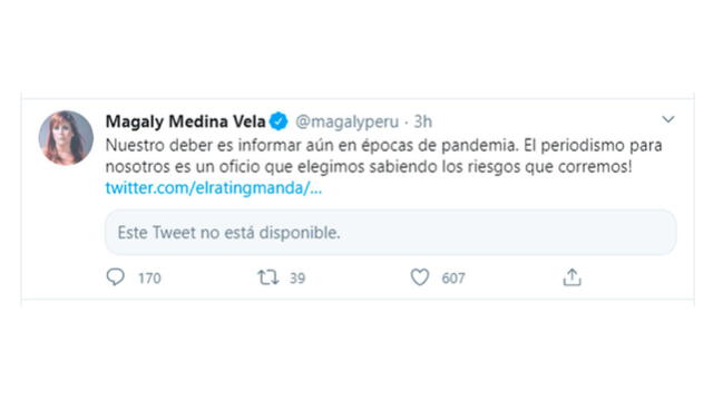 Magaly Medina es criticada por emitir programa pese a tener trabajadores con coronavirus