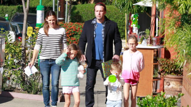 Ben Affleck y su familia