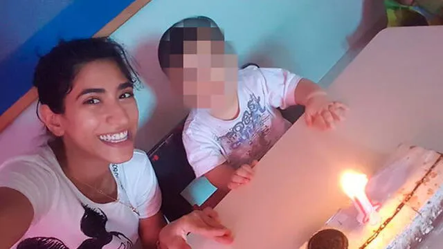 Carmen Mauda con uno de los niños. Foto: redes sociales.