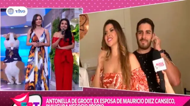 Antonella De Groot, expareja de Mauricio Diez Canseco, presentó a su nuevo novio en "En boca de todos"