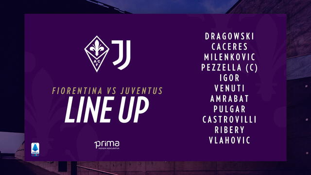 Alineación confirmada de la Fiorentina.