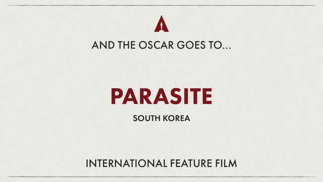 Parasite gana Mejor Película Extranjera