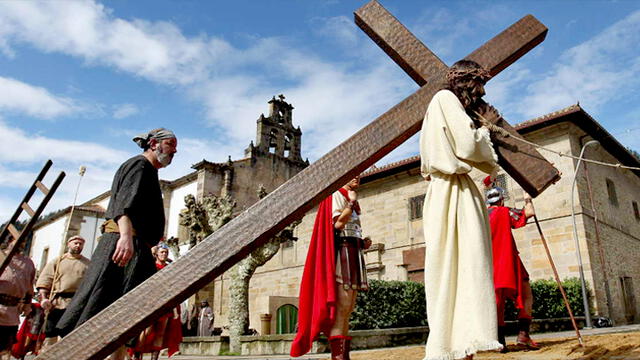 Representación de Vía Crucis, correspondiente al Viernes Santo.