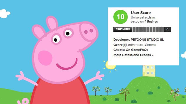 Los usuarios aprovecharon para hacer memes en referencia a la superioridad del videojuego de Peppa Pig. Foto: captura de pantalla Twitter