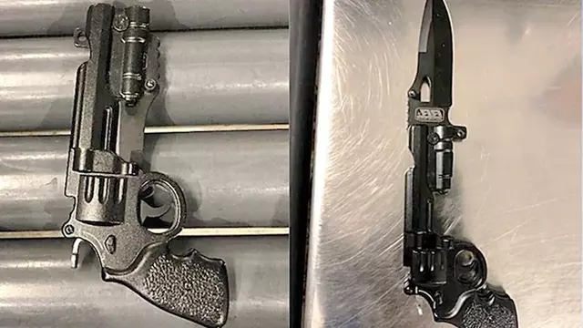 Cuchillo pistola Los 10 objetos más raros confiscados en un aeropuerto