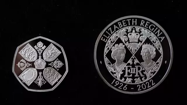 Moneda conmemorativa a la Reina Isabel II. Foto: BBC