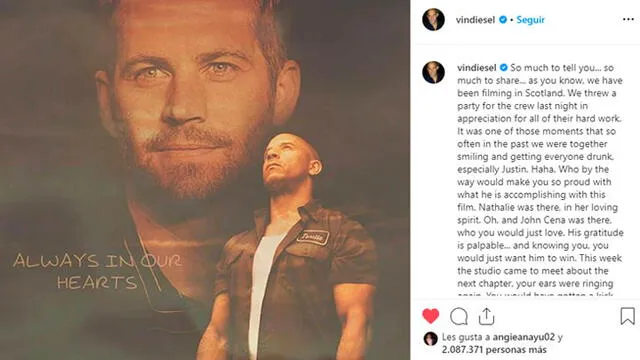 Vin Diesel Instagram