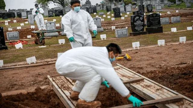 Estados Unidos  - coronavirus – muerte – cementerios