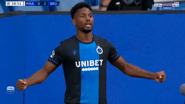 Real Madrid vs Brujas: doblete de Emmanuel Dennis