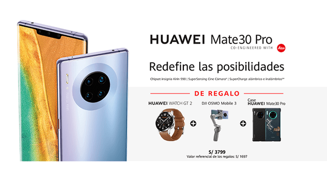 Afiche promocional del nuevo Huawei Mate 30 Pro. | Fuente: Huawei