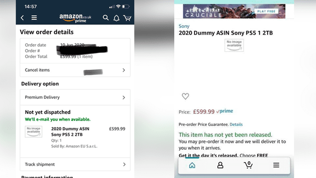 Alguien logró reservar la PS5 en Amazon