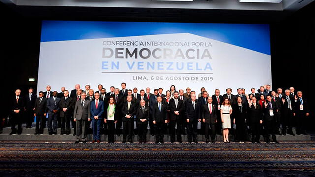 Reunión en Lima por Democracia de Venezuela. Foto: Twitter.