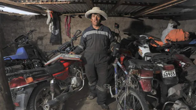 Arequipa. Beto Quispe vio una oportunidad porque es el único taller del distrito.