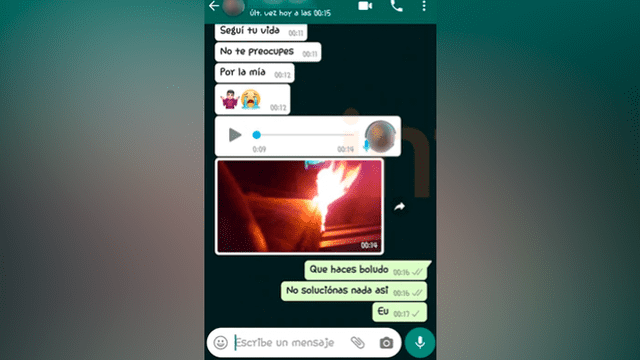 Discutió con su mamá y en venganza incendió la quinta donde vivían; le mandó una foto por WhatsApp