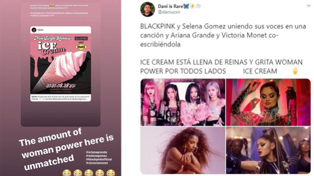TBH Hits y Ariana Grande. Foto: captura Instagram