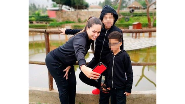 Melissa Klug y sus hijos  Foto: Instagram