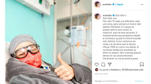 La actriz se mostró contenta en las redes sociales y decidió compartir la noticia a sus seguidores.