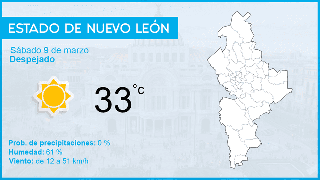 Clima en México: pronóstico del tiempo hoy sábado 9 de marzo de 2019 Clima en México: pronóstico del tiempo hoy sábado 9 de marzo de 2019