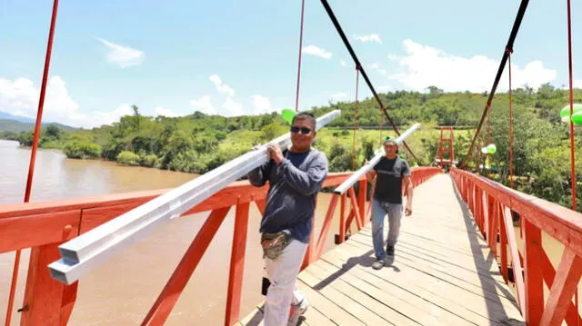 Nuevo puente peatonal beneficiará a más de 2.000 pobladores de Tabalosos
