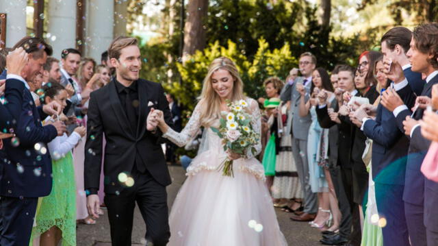 PewDiePie, el youtuber más famoso del mundo, se casó con Marzia Bisognin [FOTOS]