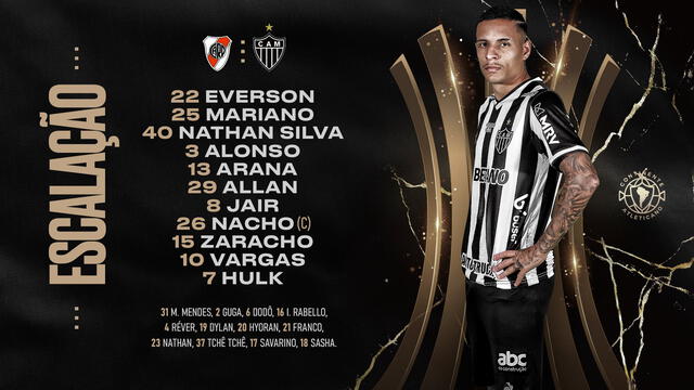 Formación del Galo. Foto: Atlético Mineiro