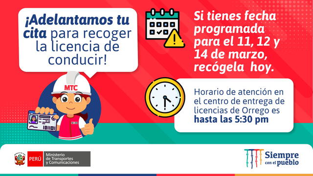 A partir de hoy se pueden recoger los brevetes físicos en el Centro de Lima. Foto: MTC