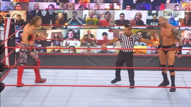 Edge vs. Randy Orton en WWE Raw.