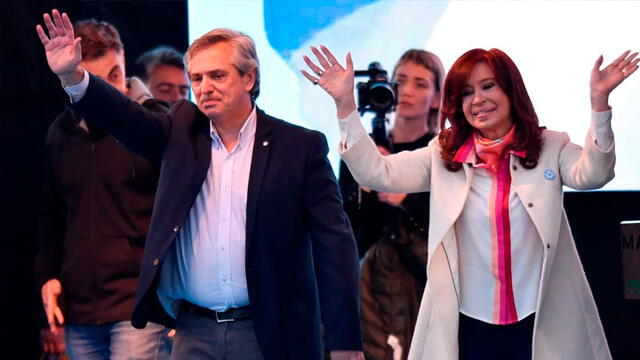 Alberto Fernández postula a la presidencia y Cristina Kirchner a la vicepresidencia. Foto: TN